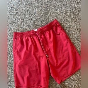 Fair Harbor Men's Red Swim Shorts